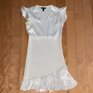 Elegant White Ruffle Dress